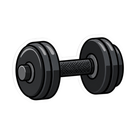 Dumbbell sticker